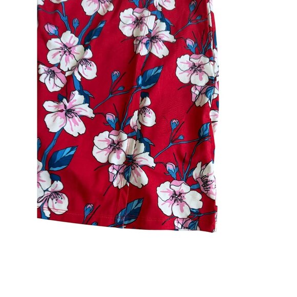 SPORT HALEY Red Tropical Floral Print Skort Size Large - Picture 6 of 8